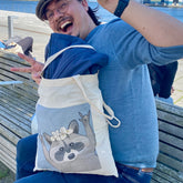 Waschbär Pedro – Baumwolltasche